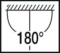 Icona ROTAZIONE ORIZZONTALE +/- 180°